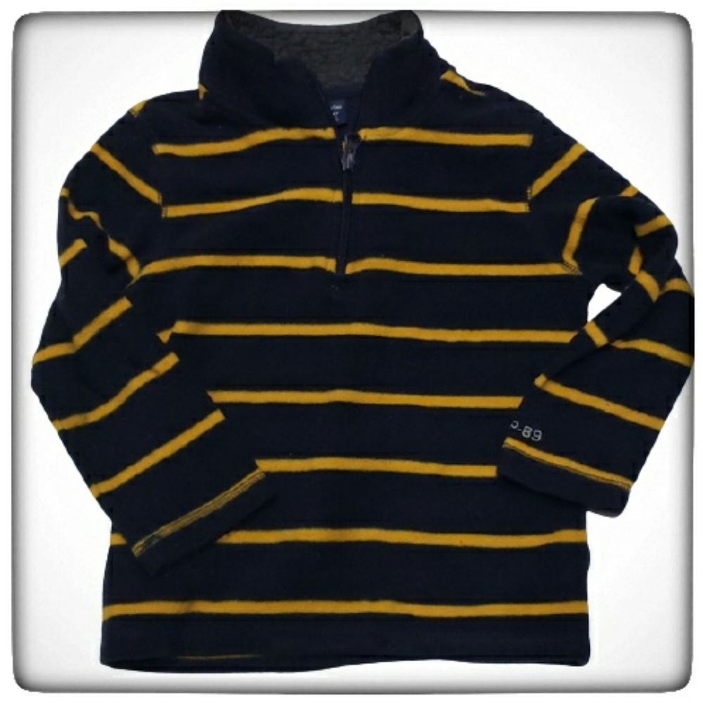 Baby Gap Boy 1/2 Zipped Striped Fleece-4T